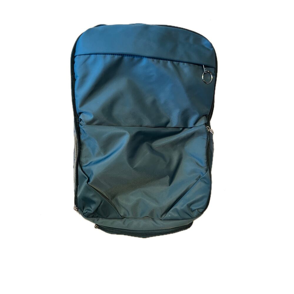 Sea Green Clamshell Padded Computer Backpack